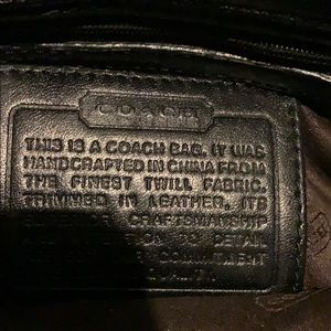 Small black coach bag